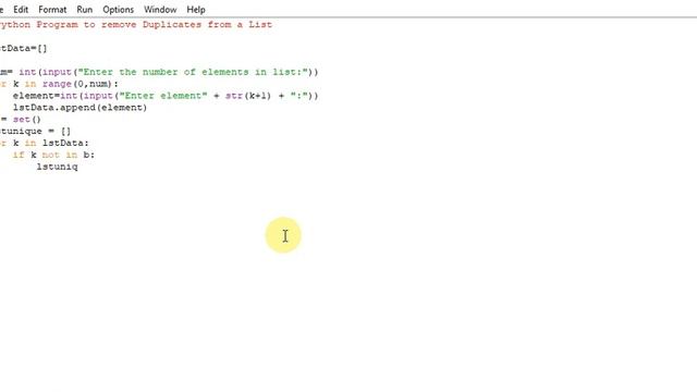 Python Program to remove Duplicates from a List смотреть онлайн
