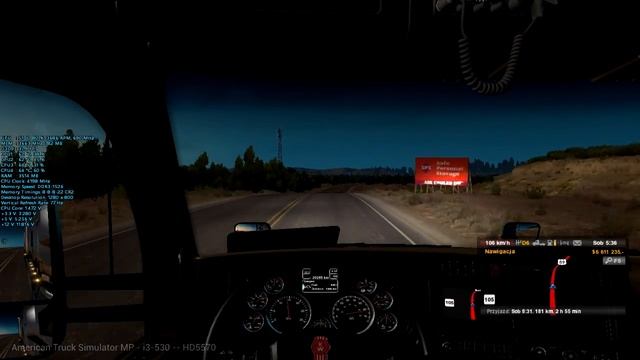 American Truck Simulator MP - i3-530 -- HD5570 смотреть онлайн