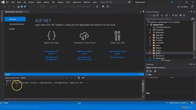 ASP.NET Web Application Tutorial | How To Develop A Web Application In ASP.NET | Simplilearn смотреть онлайн