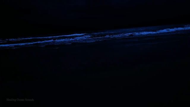 Within 5 Minutes You Will Beat Insomnia Instantly with Ocean Sounds on a Dark at Night смотреть онлайн