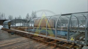 Павильон для бассейна 7х15 метров ALUTEN Elite A-03