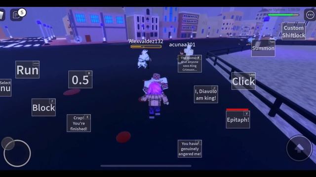 Clapping players with King Crimson | N the jojo game смотреть онлайн