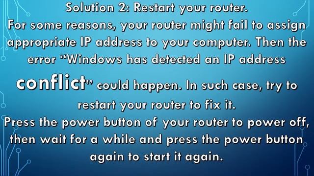 [Solved] Windows has detected an IP address conflict...!!! смотреть онлайн