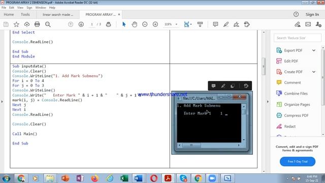 Hsc sub Array 1D and 2D with search and Sort Algo смотреть онлайн
