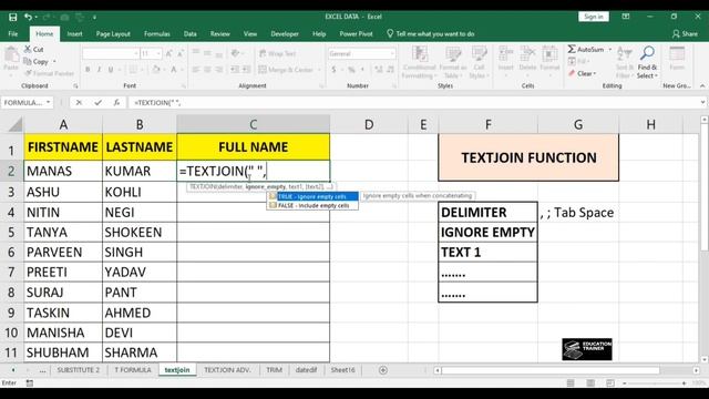 TEXTJOIN Formula In Excel