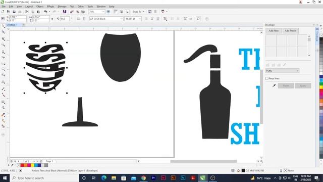 FITTING TEXT TO UNIQUE SHAPES IN CORELDRAW смотреть онлайн