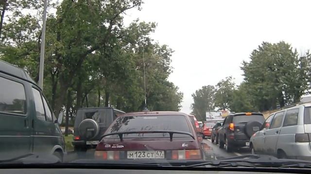 Пробка на Лиговском проспекте (Санкт-Петербург) смотреть онлайн