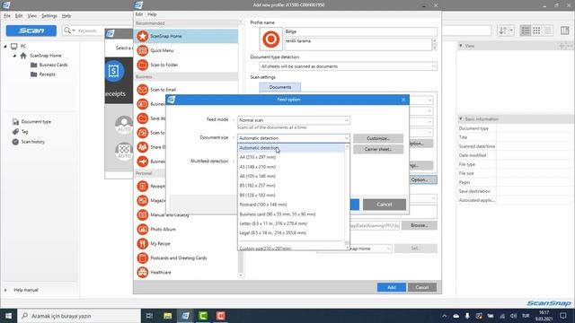 Fujitsu Scansnap home profil yapılandırma смотреть онлайн