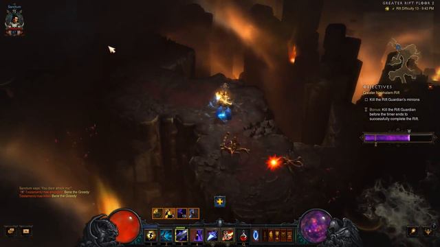 Diablo 3 - Season 11 GR 13 Solo Wizard смотреть онлайн