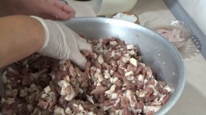 домашняя мясная колбаса под заморозку