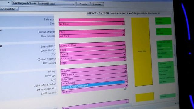 Отключение цифрого радио (DR)  в R-Link2 с помощью Ddt4all.