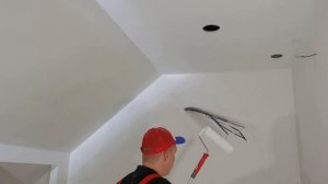 Идеальная покраска потолка валиком!