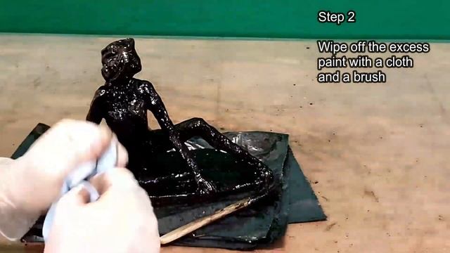 How to color ceramic sculpture into mahogany wooden shade смотреть онлайн