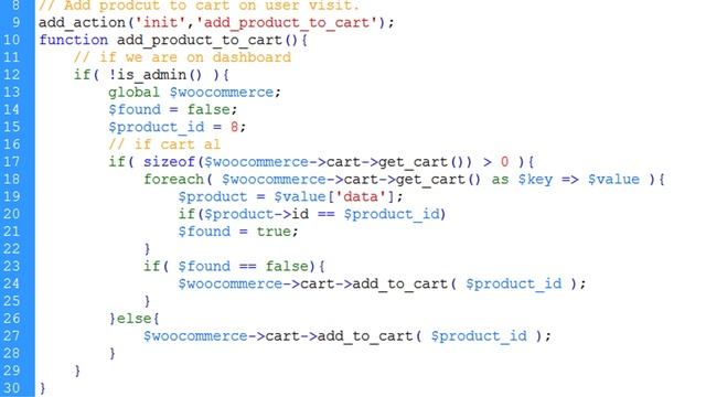 WooCommerce: On website load add product to cart (WordPress tutorial) смотреть онлайн