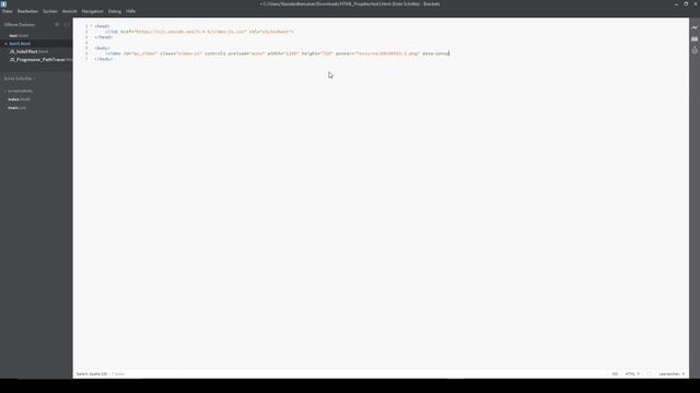 QuickTip #309 - JavaScript Tutorial - Playback Local Videofile - VideoJS