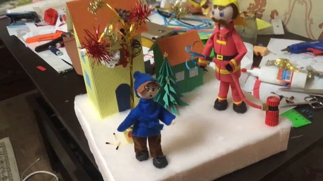 Поделка «Пожарная безопасность». Пожар из-за питарды. смотреть онлайн