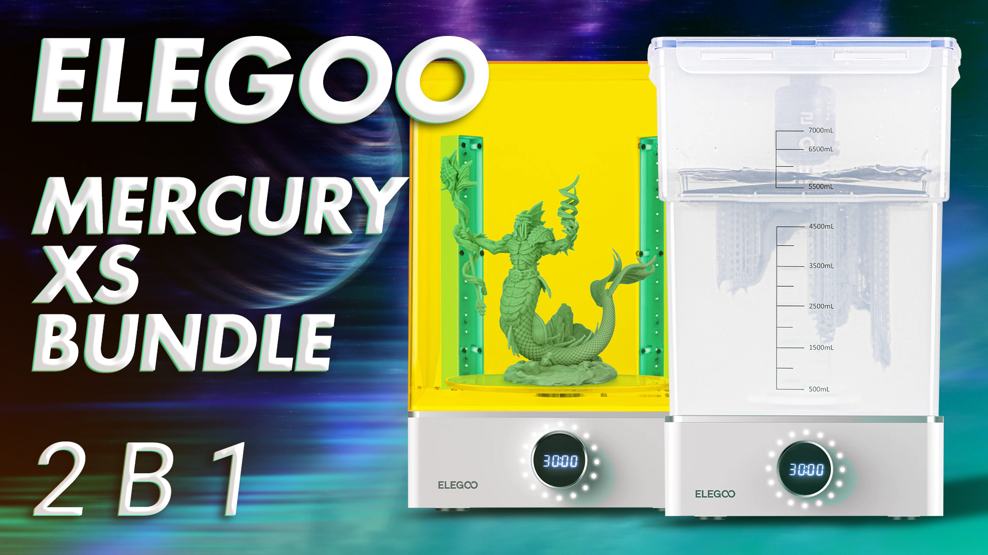 Elegoo Mercury XS Bundle быстрый обзор уникального комплекта устройств смотреть онлайн