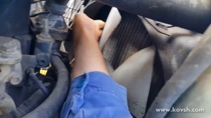 Установка вентилятора охлаждения двигателя обратной стороной, снижает его эффективность