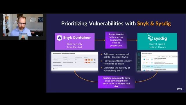 How to Secure Containers and Eliminate Noise from Code to Production with Sysdig and Snyk смотреть онлайн