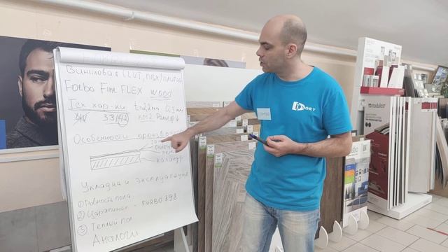 Клеевая виниловая плитка Forbo Fine Flex Wood. Видео обзор