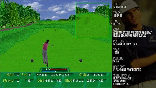 Golf Magazine: 36 Great Holes Starring Fred Couples - Sound Test [SEGA Mega Drive 32X Soundtrack] смотреть онлайн
