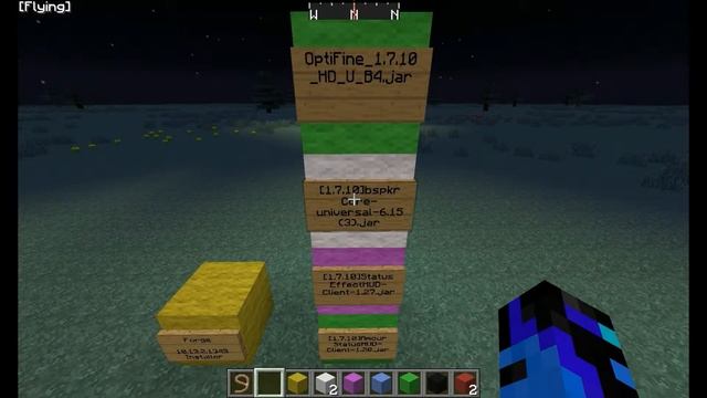Minecraft Optifine, Armour and Potion Status смотреть онлайн