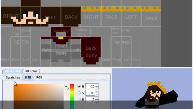 Minecraft - Skin Timelapse Ep 7 Human King смотреть онлайн