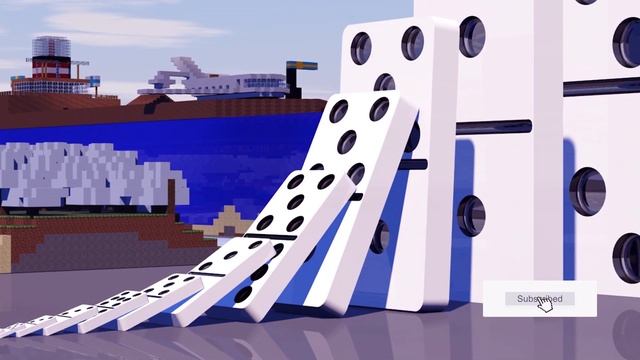 World's largest domino effect in minecraft world смотреть онлайн