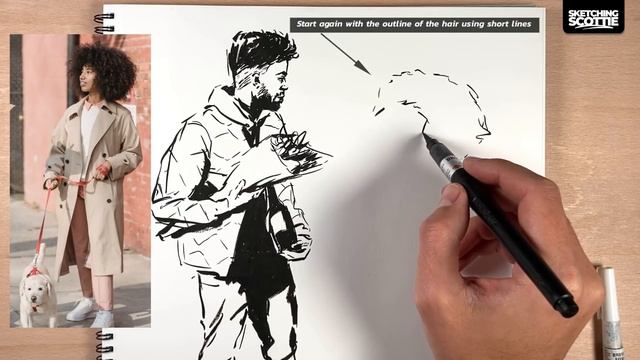 How I draw people - Sketching figures from a reference смотреть онлайн