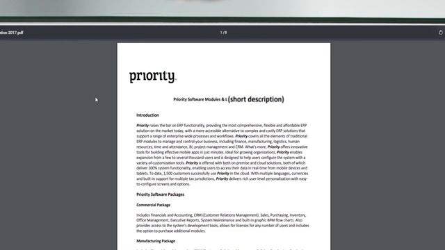 Priority Software - Quick Tour смотреть онлайн