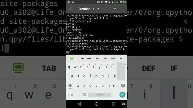 Qpython - Opening the linux shell and accessing all Qpython installed packages смотреть онлайн