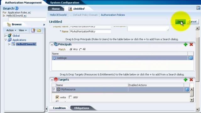 Oracle Entitlements Server - Hello world смотреть онлайн