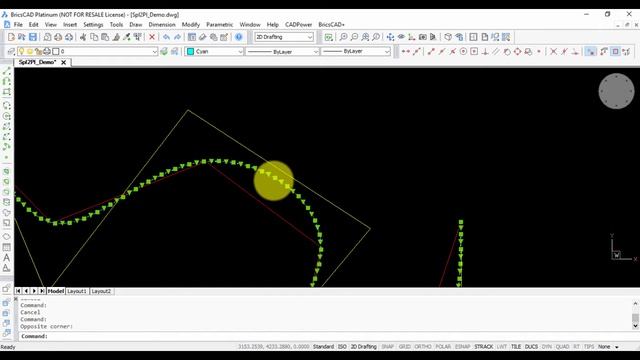 Convert splines to polylines in AutoCAD and BricsCAD смотреть онлайн