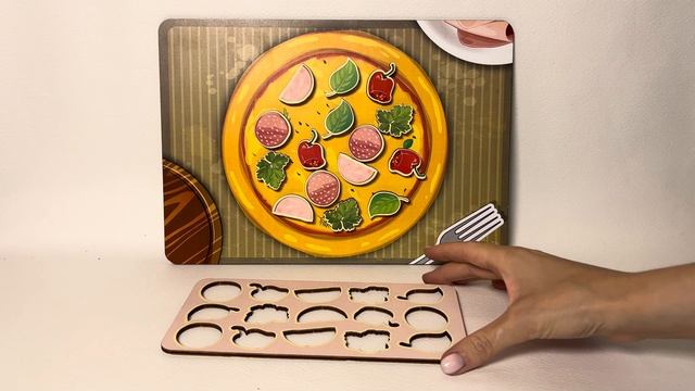 Настольная деревянная игра на липучках 