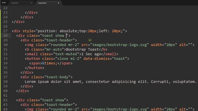 Bootstrap Toast Plugin Tutorial in Hindi / Urdu смотреть онлайн