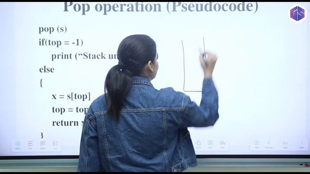 POP operation using Array | Implementation of Stack | Data Structure смотреть онлайн