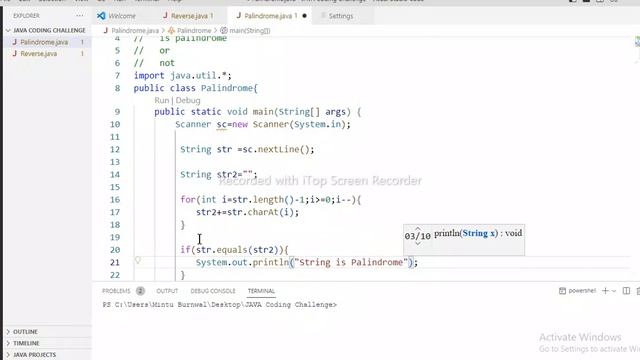 Most asked interview questions ( TR + HR ) // #1 Palindrome check in JAVA // must watch #interview смотреть онлайн