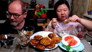 Мукбанг Сочные Котлеты с капустой / Mukbang Juicy Cutlets with Cabbage