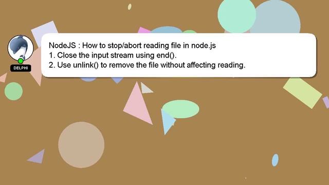 NodeJS : How to stop/abort reading file in node.js смотреть онлайн