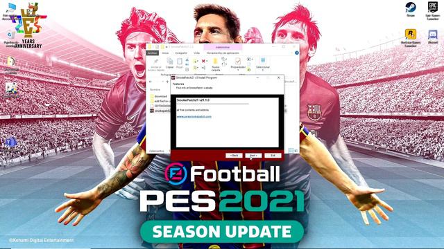 PES 2021 patch | SmokePatch21 v3 | Guía de descarga e instalación смотреть онлайн
