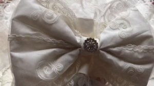 Кружевной уголок в конверт на выписку