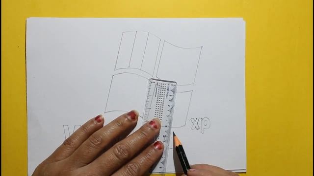 How to draw windows xp | windows xp logo drawing for beginners | win xp sketch смотреть онлайн