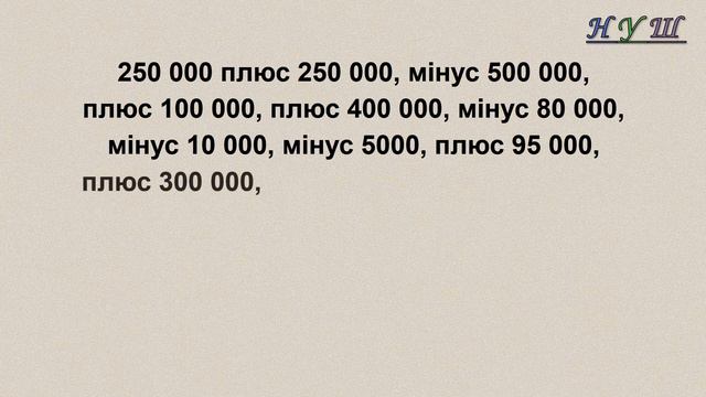 Математичні ланцюжки №10. Нумерація чисел у межах мільйона. Математичний диктант 4 клас. смотреть онлайн