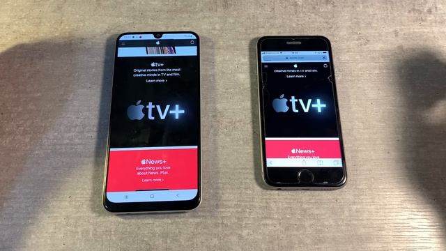 Samsung Galaxy A30 vs iPhone 6S смотреть онлайн