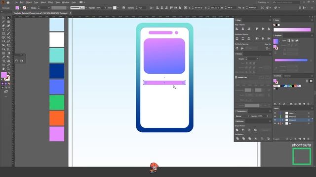 Phone icon in Adobe Illustrator CC смотреть онлайн