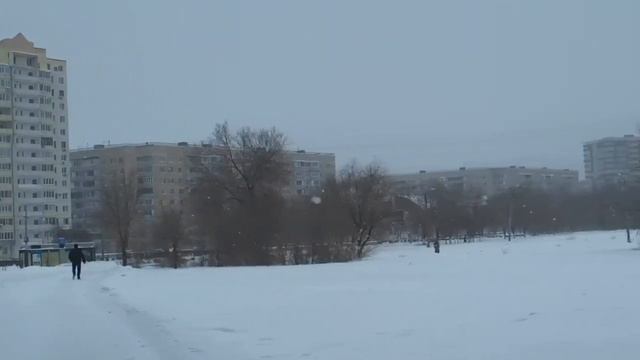 После снегопада… Прогулка. Оренбург (фрагмент) Видео Виктор Поживин смотреть онлайн