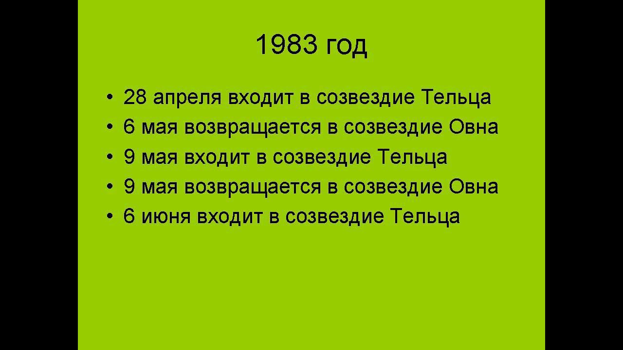 Петли Меркурия: Телец - Овен