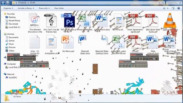 Озвучка Animation Vs Minecraft #alanbecker