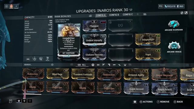 Warframe Inaros Tank build 7.8k Health смотреть онлайн