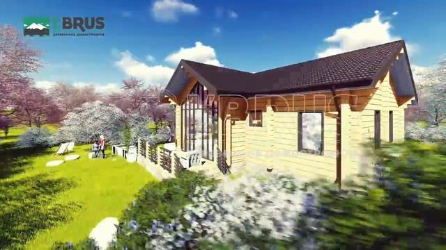 Строительство деревянного дома из бруса. Проект смотреть онлайн